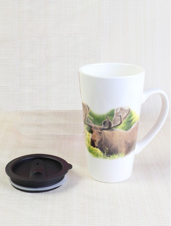 "Moose" Mug W/ Lid With Gift Box